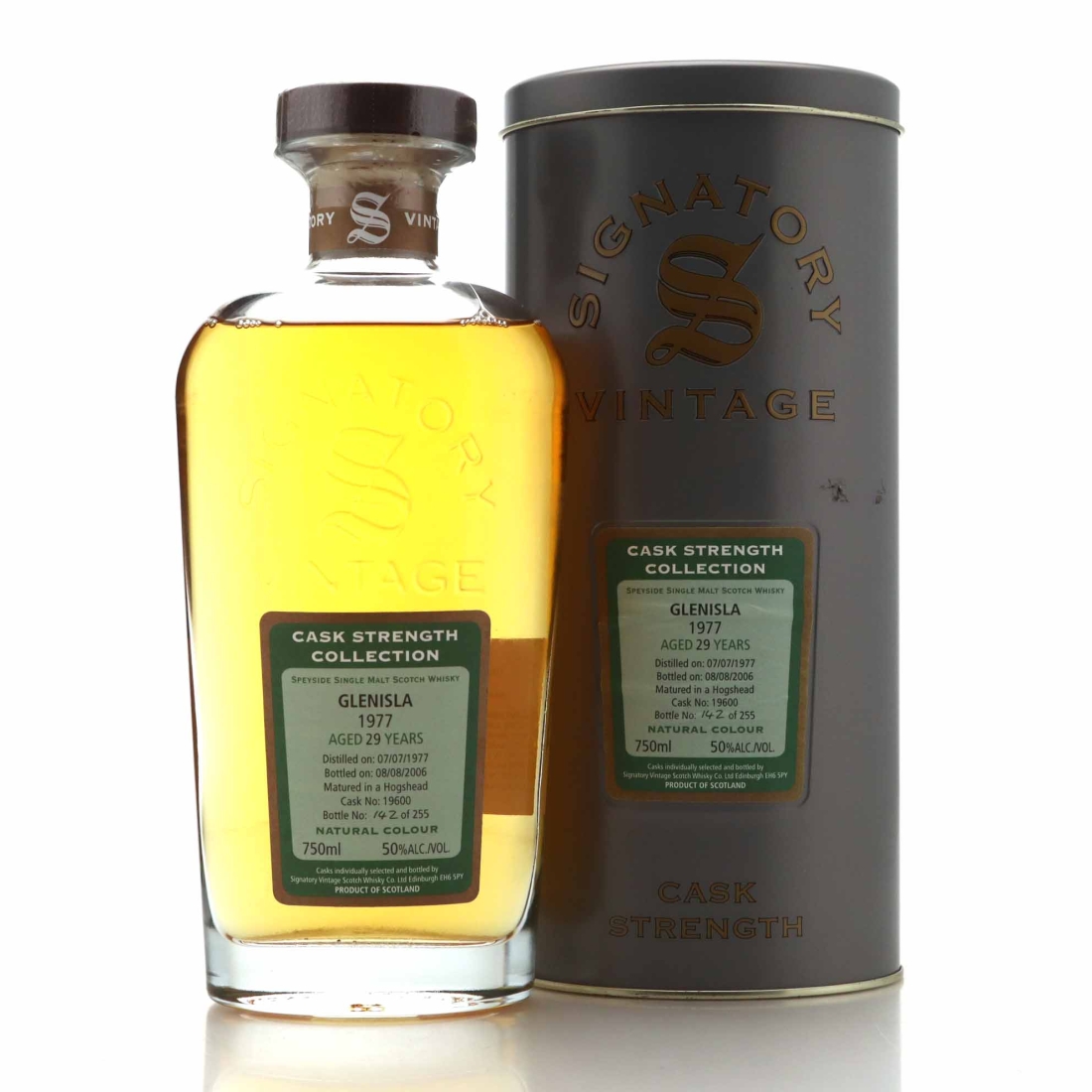 Glenisla 1977 Signatory Vintage 29 Year Old Cask Strength 75cl / US Import
