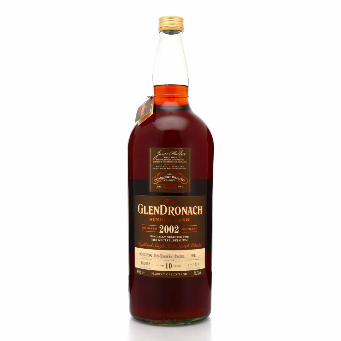Glendronach 2002 Single PX Cask 10 Year Old #2011 / The Nectar 4.5 Litre