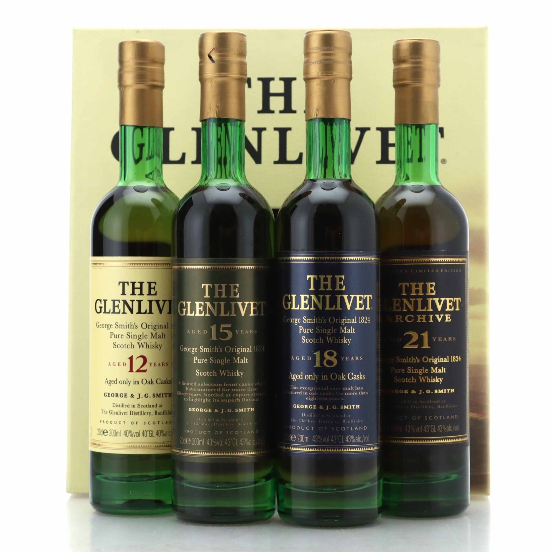 Glenlivet 'The Range' 4 x 20cl