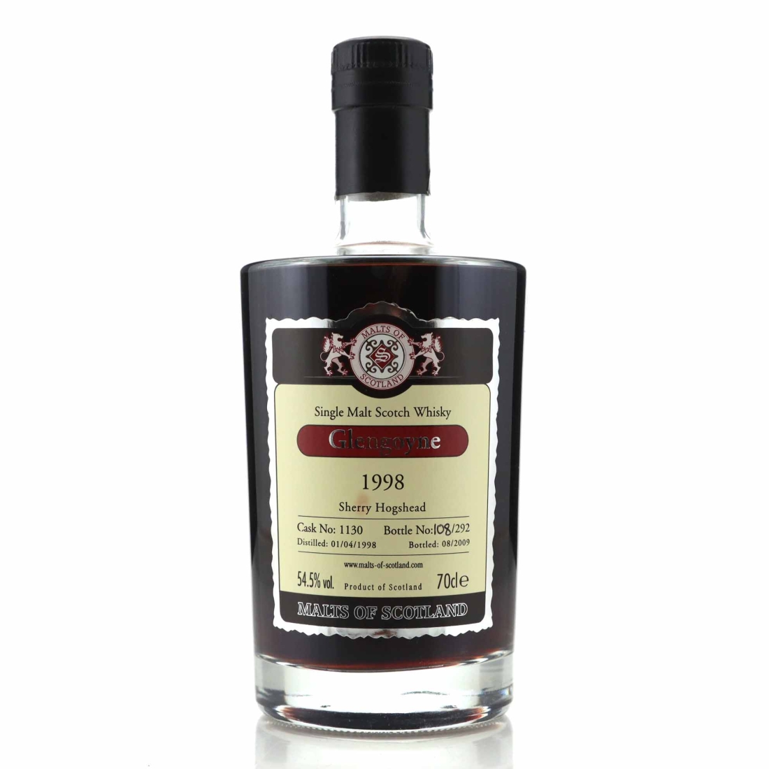 Glengoyne 1998 Malts of Scotland Sherry Hogshead #1130