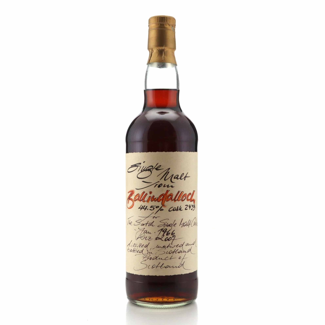 Speyside Single Malt 'Ballindaloch' 1966 Scotch Single Malt Circle