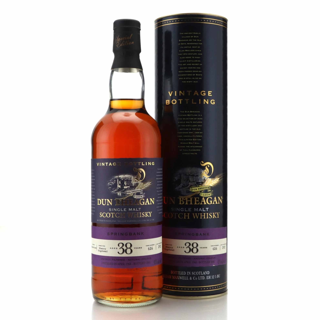 Springbank 1968 Dun Bheagan 38 Year Old