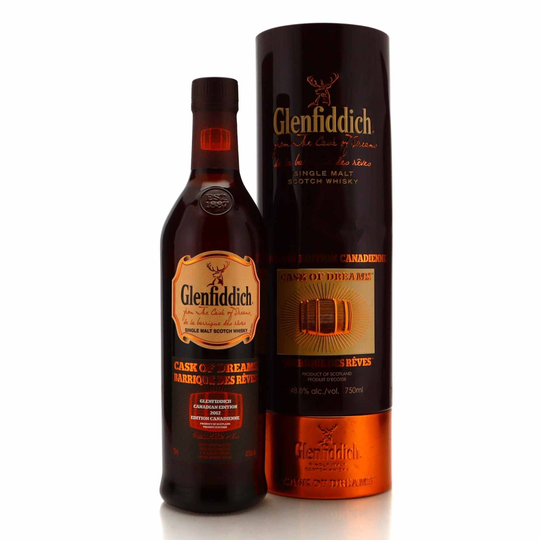 Glenfiddich Cask of Dreams 2012 Barrique Des Reves / Canadian Import 75cl