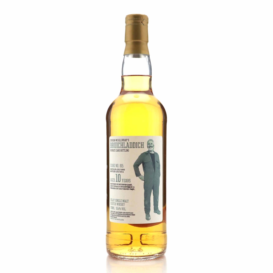 Bruichladdich 2003 Private Sauternes Cask Finish 10 Year Old #815