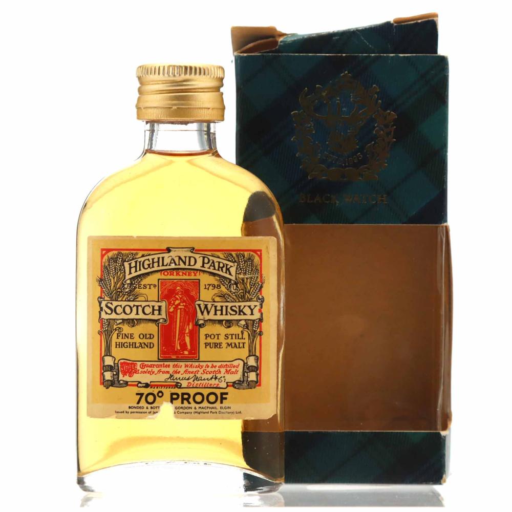 Highland Park Gordon and MacPhail 70 Proof  Miniature 5cl