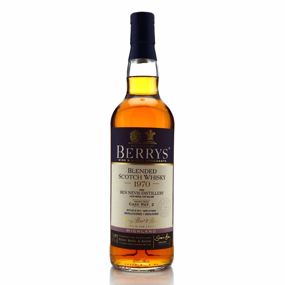 Ben Nevis 1970 Berry Brothers and Rudd 43 Year Old