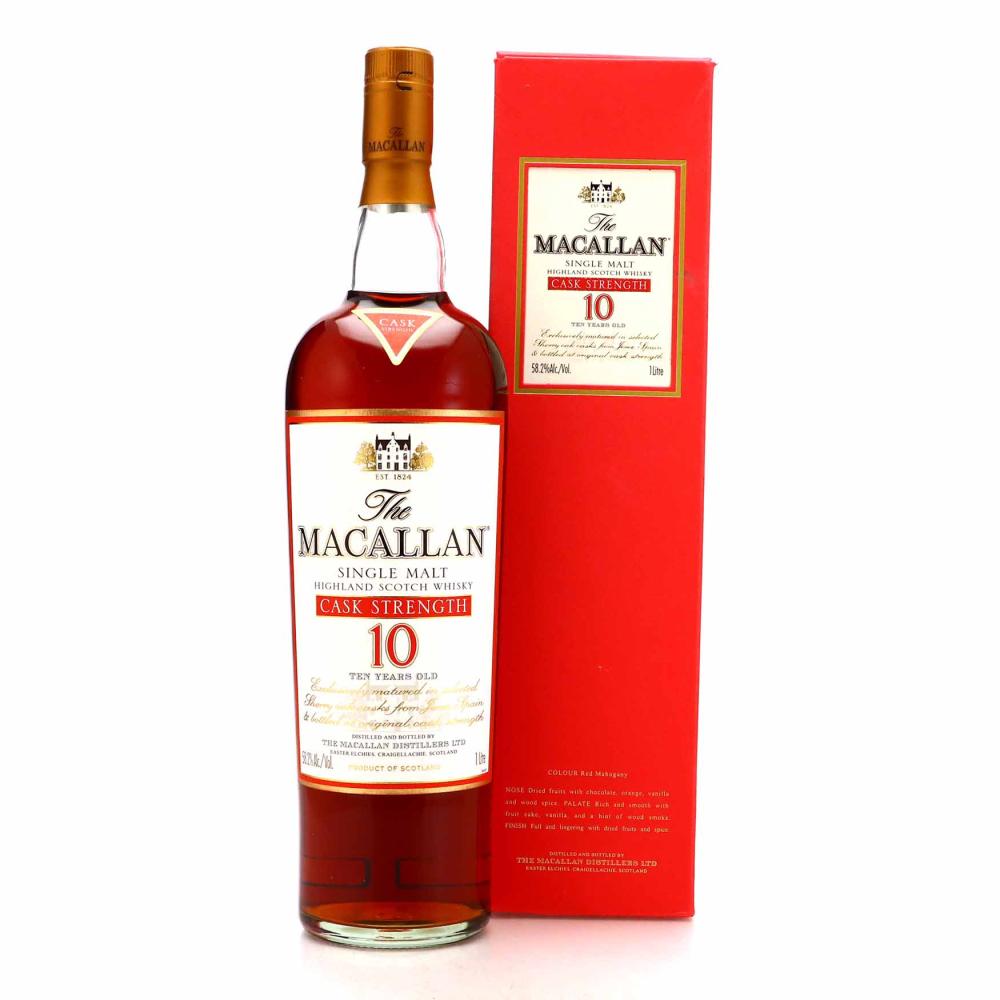 Macallan 10 Year Old Cask Strength 1 Litre / 58.2%
