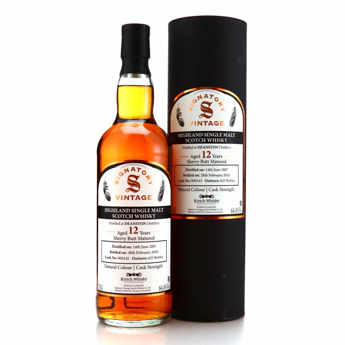Deanston 2007 Signatory Vintage 12 Year Old / Kirsch Import