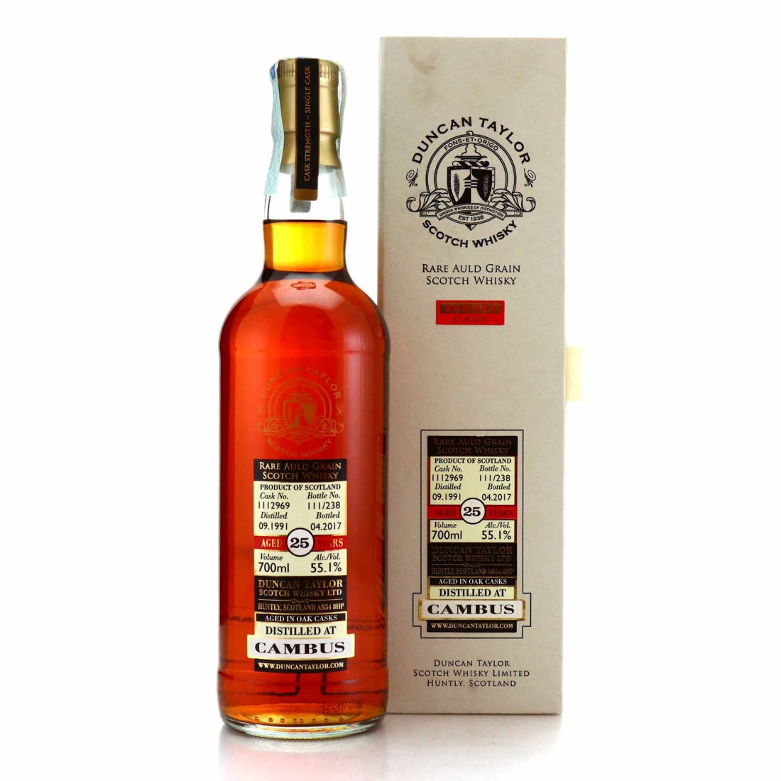 Cambus 1991 Duncan Taylor 25 Year Old