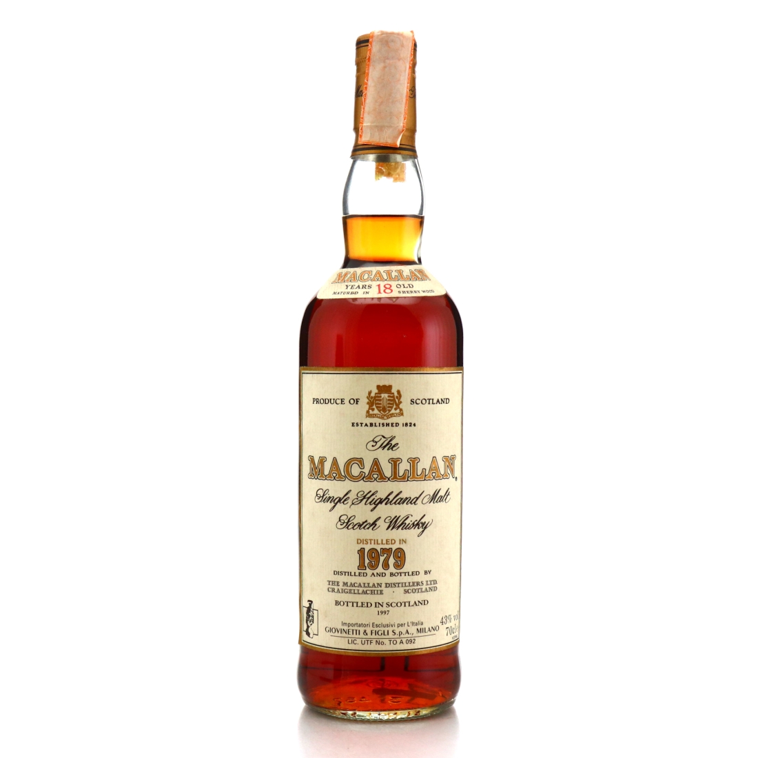 Macallan 1979 18 Year Old / Giovinetti Import