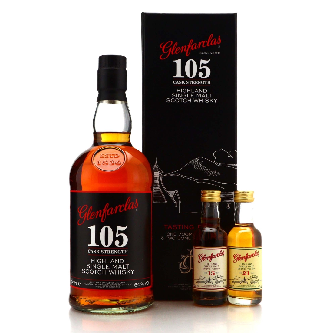 Glenfarclas 105 Cask Strength Gift Pack