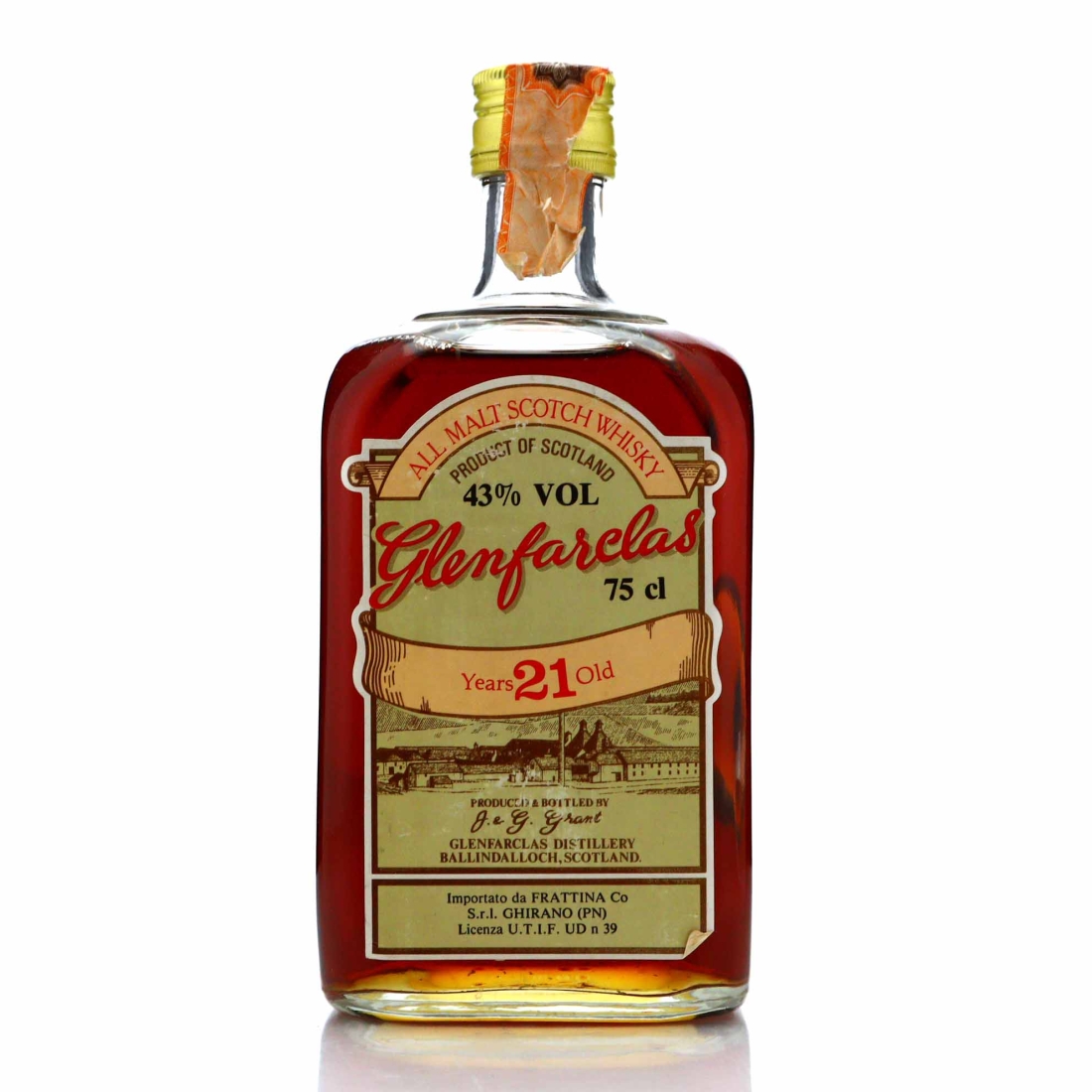 Glenfarclas 21 Year Old 1980s / Frattina Import