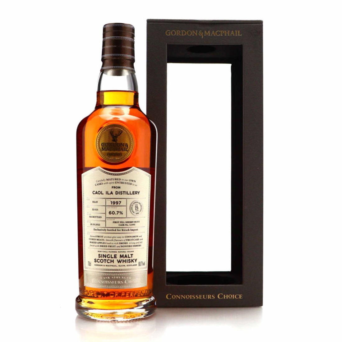 Caol Ila 1997 Gordon and MacPhail 25 Year Old Batch #22/121 / Kirsch Import
