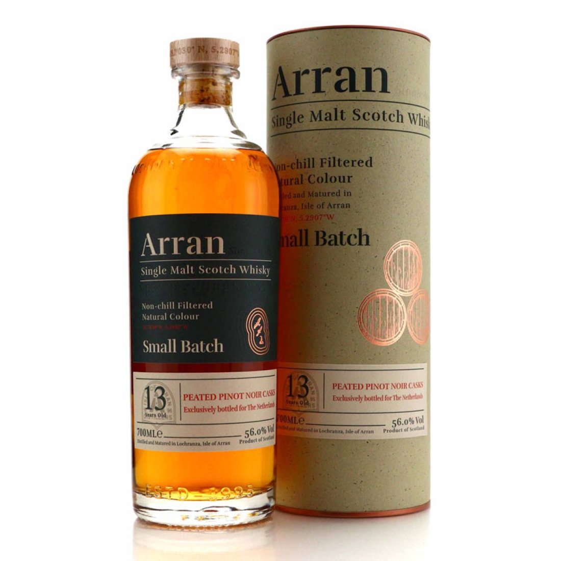 Arran 13 Year Old Small Batch Peated Pinot Noir Cask / Netherlands