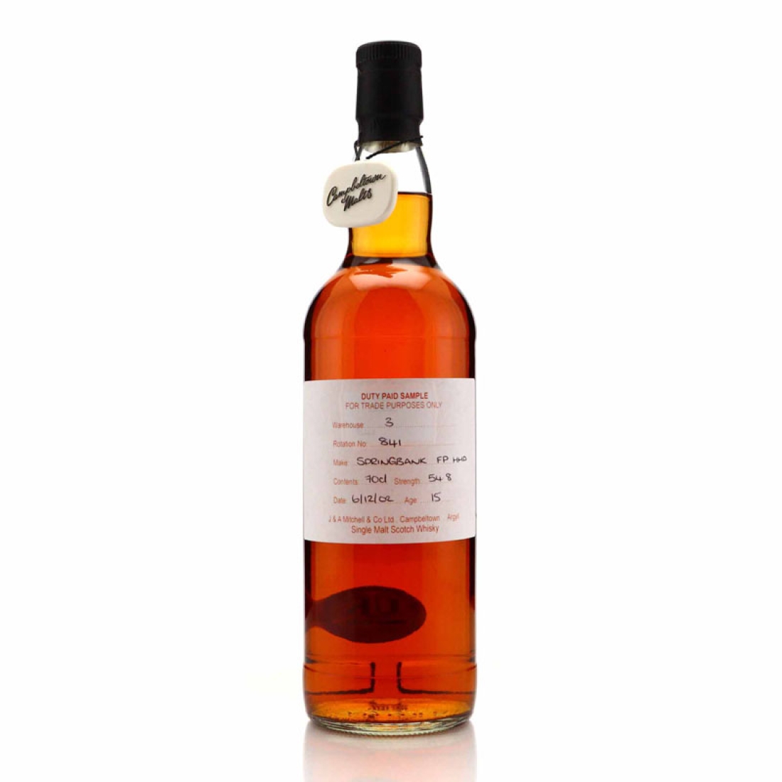 Springbank 2002 Duty Paid Sample 15 Year Old / Fresh Port Hogshead