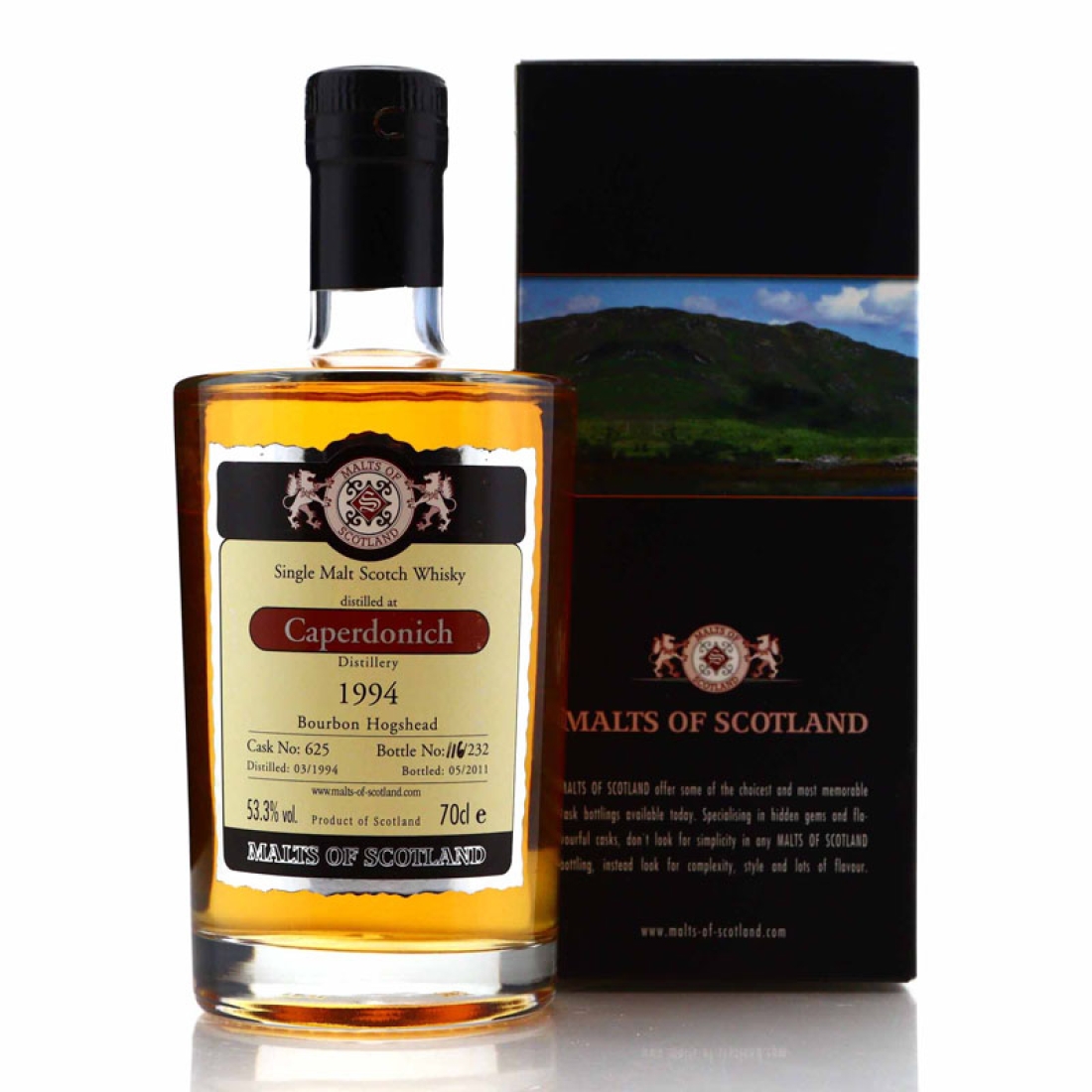 Caperdonich 1994 Malts of Scotland Bourbon Hogshead