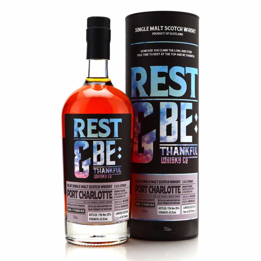 Port Charlotte 2001 Rest and Be Thankful 12 Year Old Syrah Cask