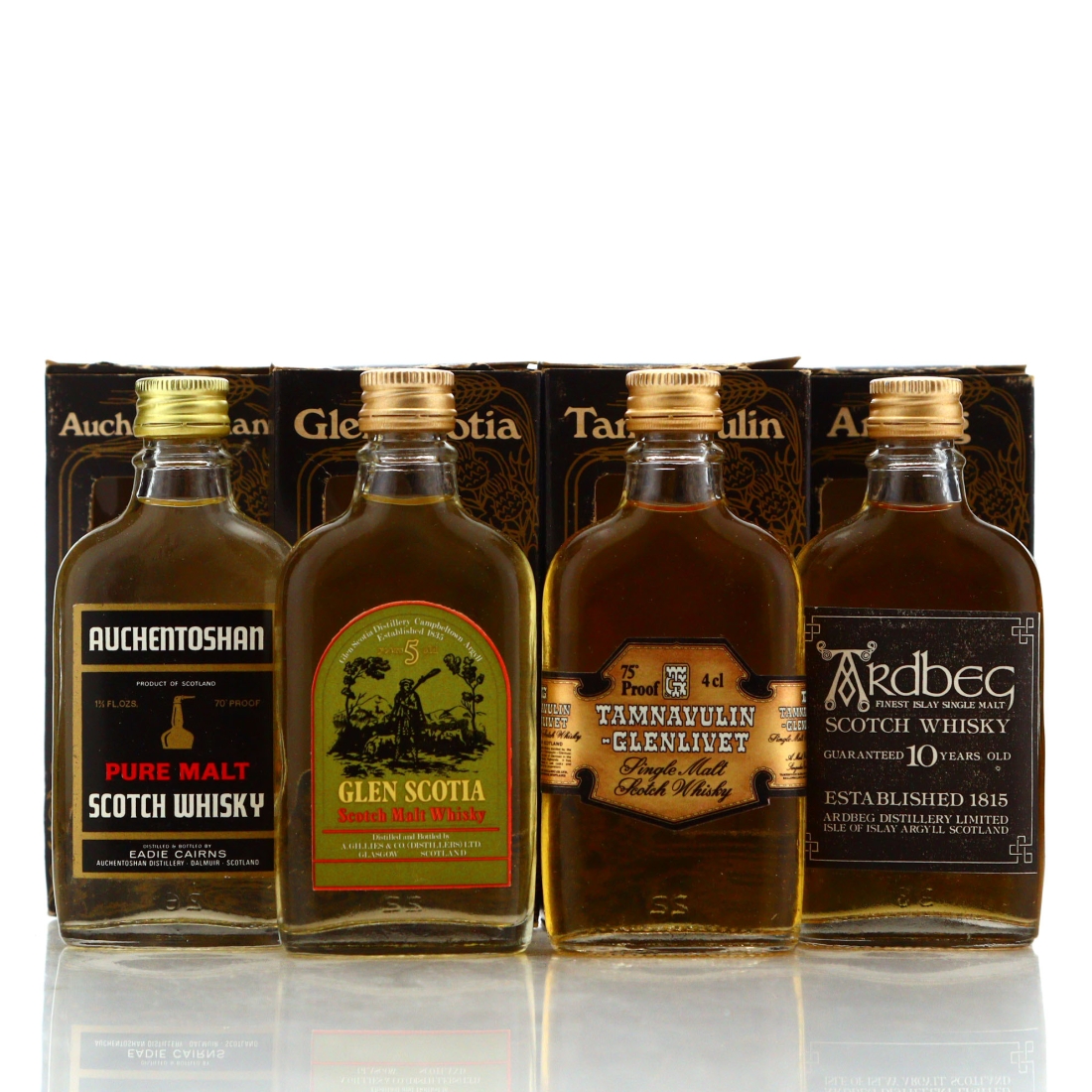 Single Malt Miniature x 4 circa 1970s