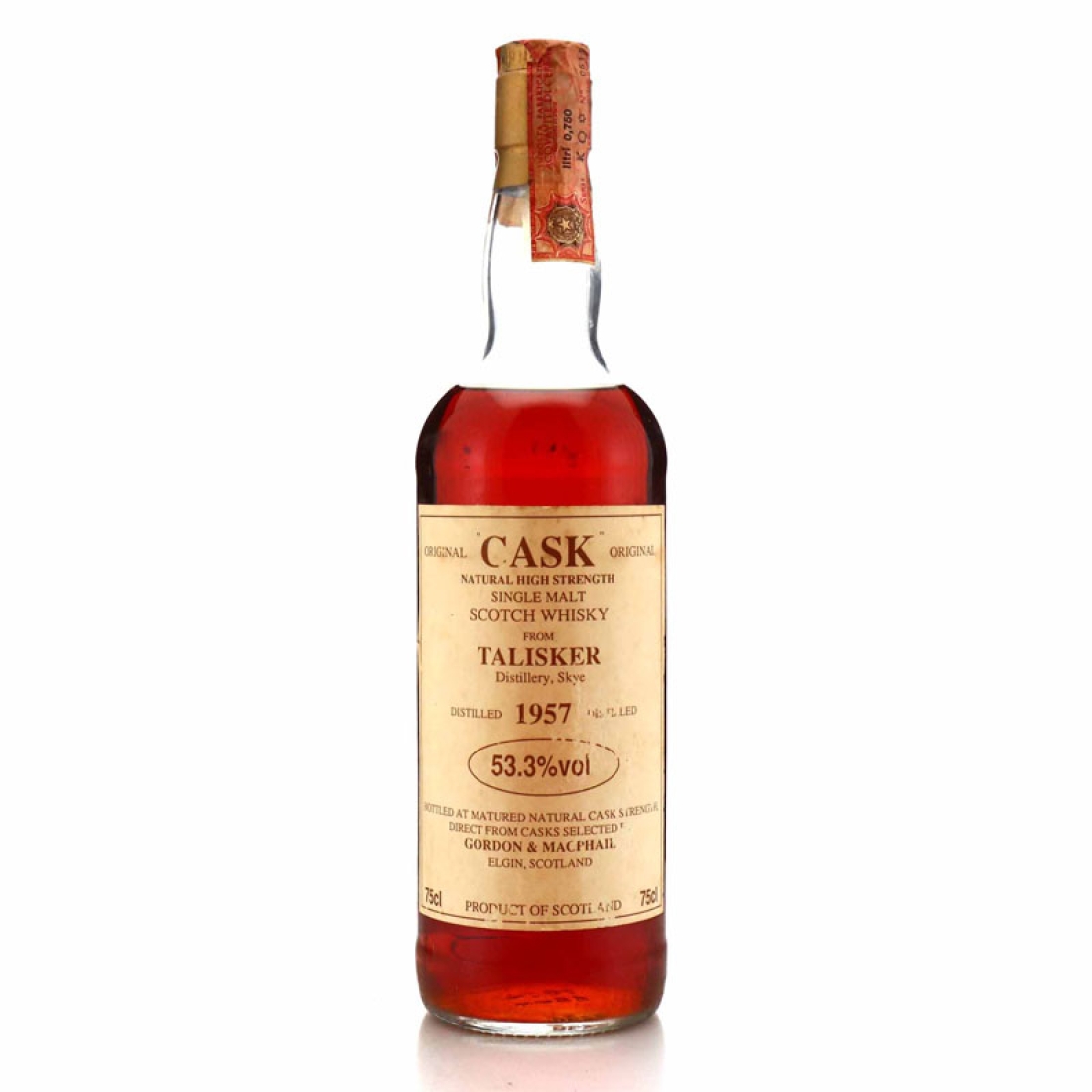 Talisker 1957 Gordon and MacPhail Original 'Cask' / 53.3%