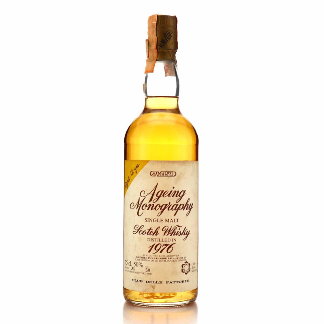 Springbank 1976 Samaroli 12 Year Old / Ageing Monography  Clube delle Fattorie