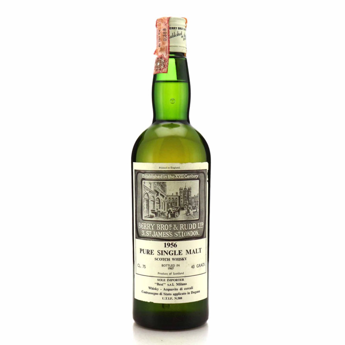 Pure Single Malt 1956 Berry Bros & Rudd / \"Best\" Import