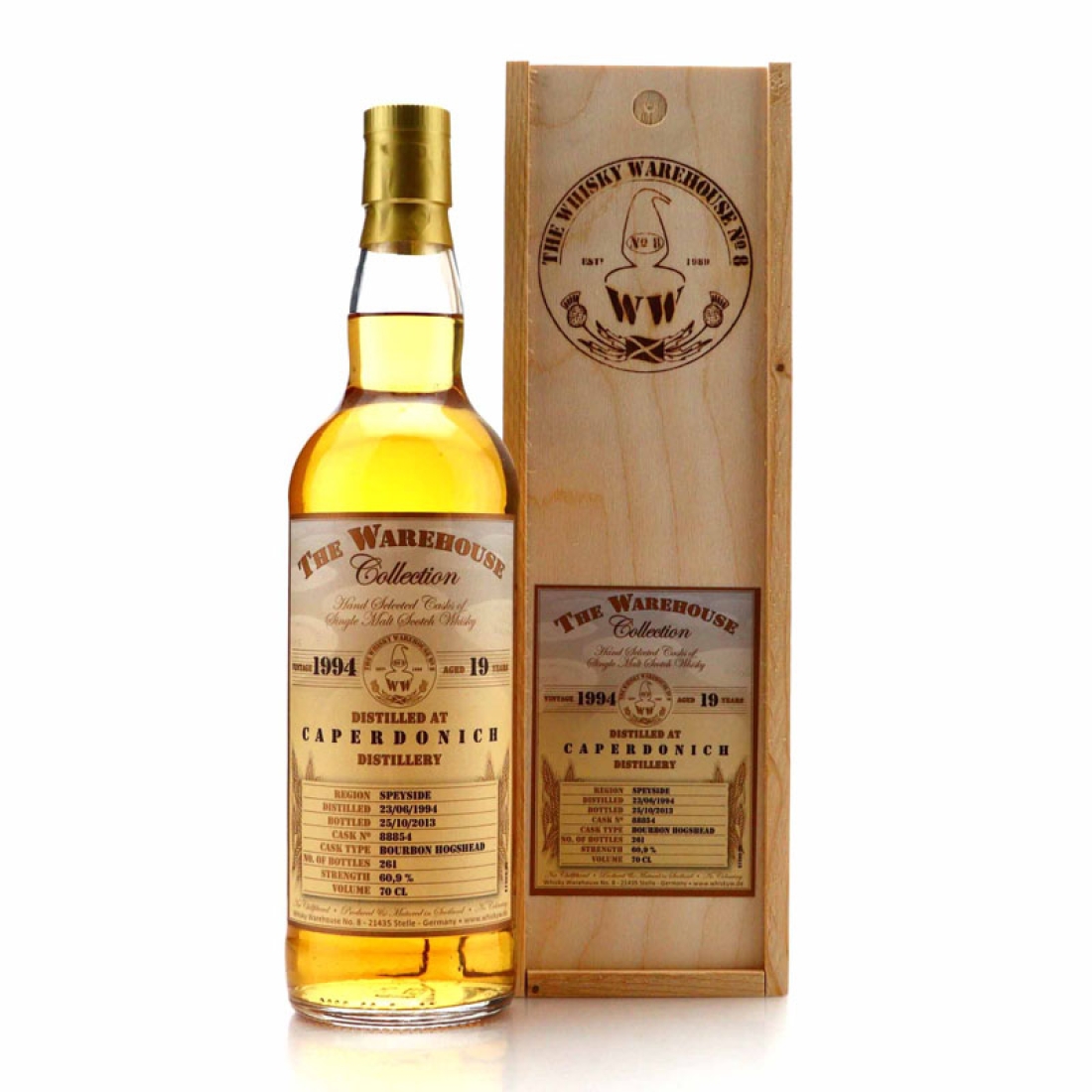 Caperdonich 1994 The Whisky Warehouse 19 Year Old