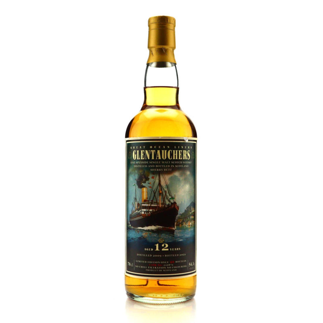 Glentauchers 2009 Jack Wiebers 12 Year Old Great Ocean Liners / Whiskyfair Radebeul