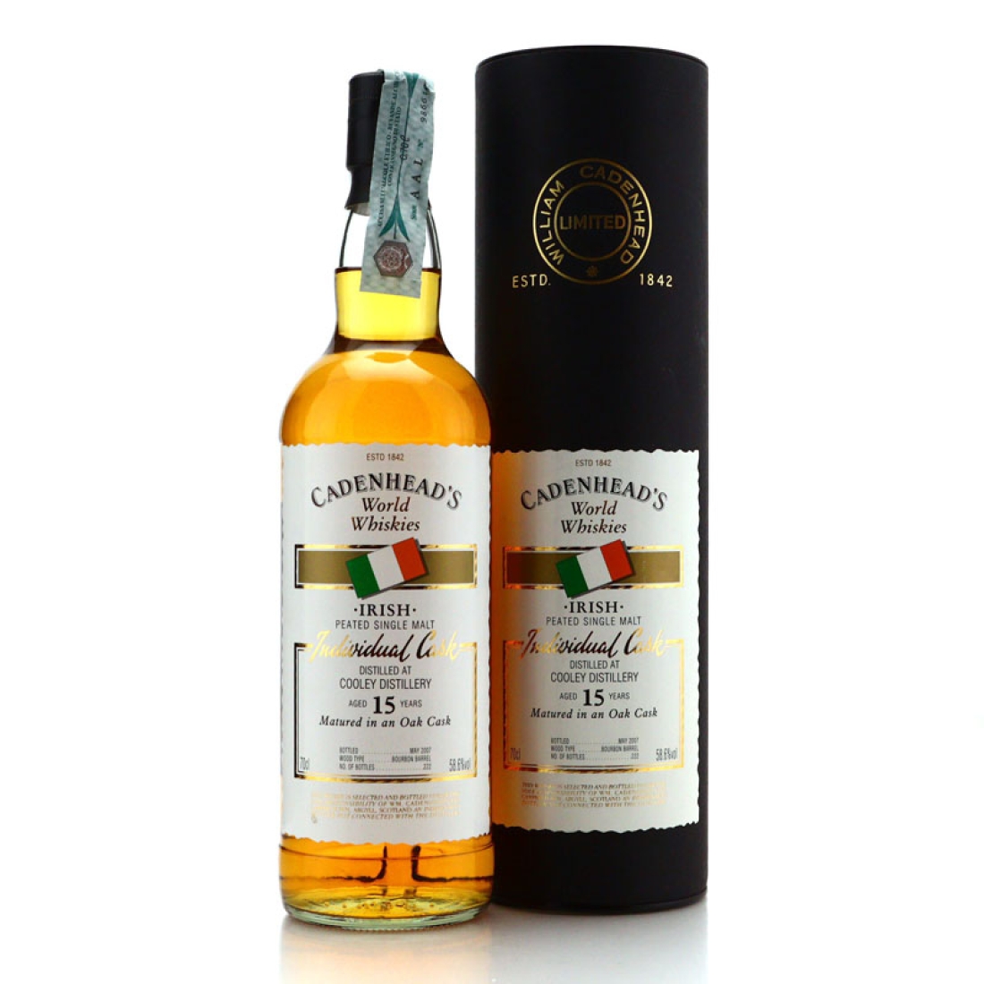 Cooley Peated 15 Year Old Cadenhead's World Whiskies