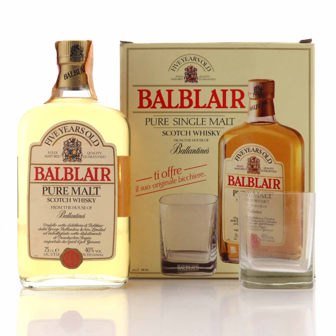 Balblair 5 Year Old Gift Pack 1980s / Spirit Import