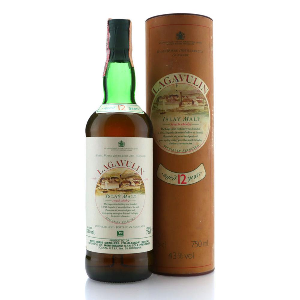 Lagavulin 12 Year Old White Horse 1980s / Montenegro Import