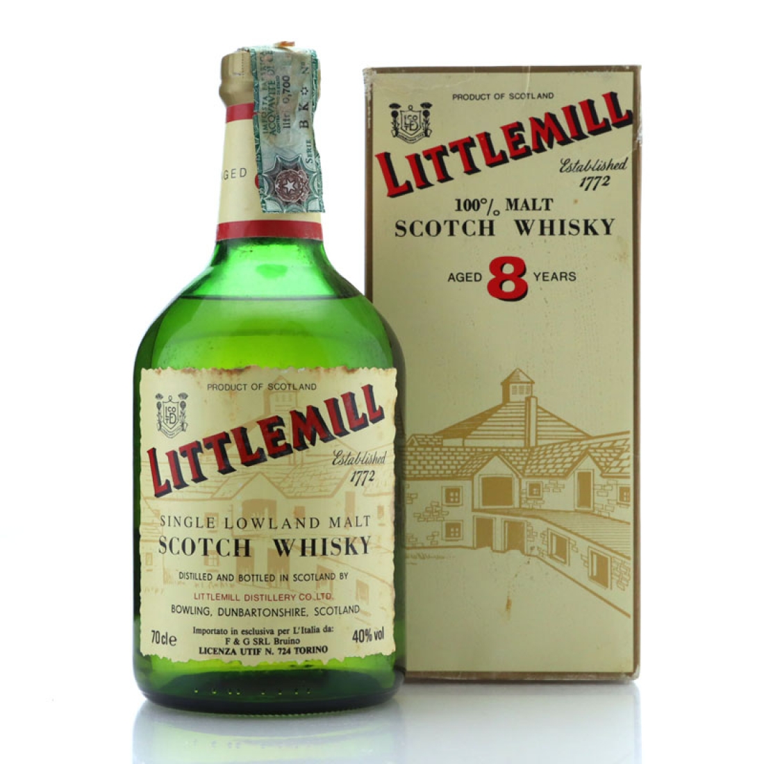Littlemill 8 Year Old 1990s / F&G Import