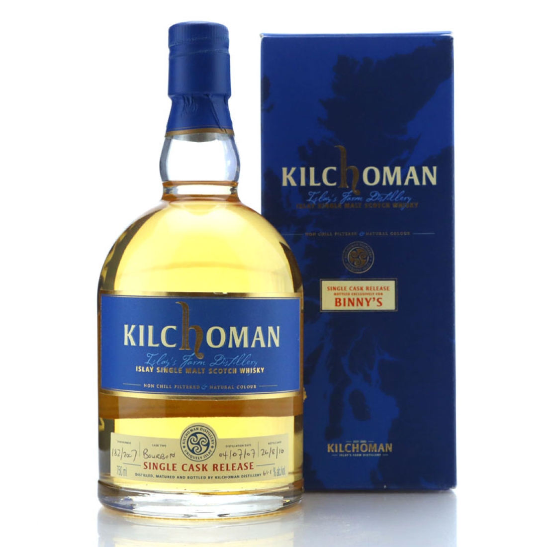 Kilchoman 2007 Single Bourbon Cask #182 / Binny's