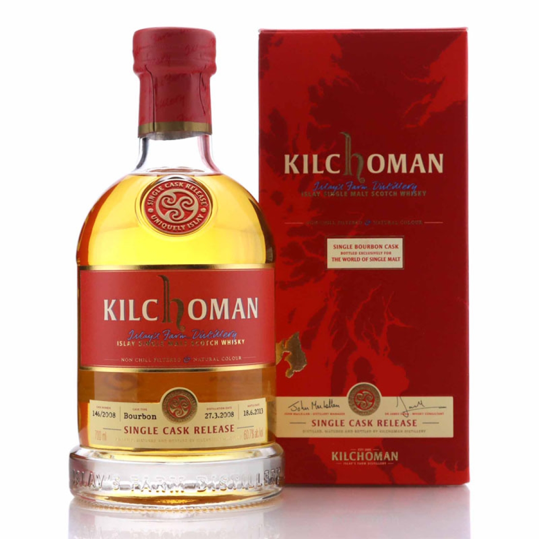 Kilchoman 2008 Single Bourbon Cask #146 / World Single Malt