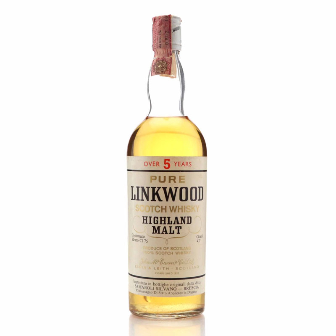 Linkwood 5 Year Old John McEwan 1970s / Samaroli Import