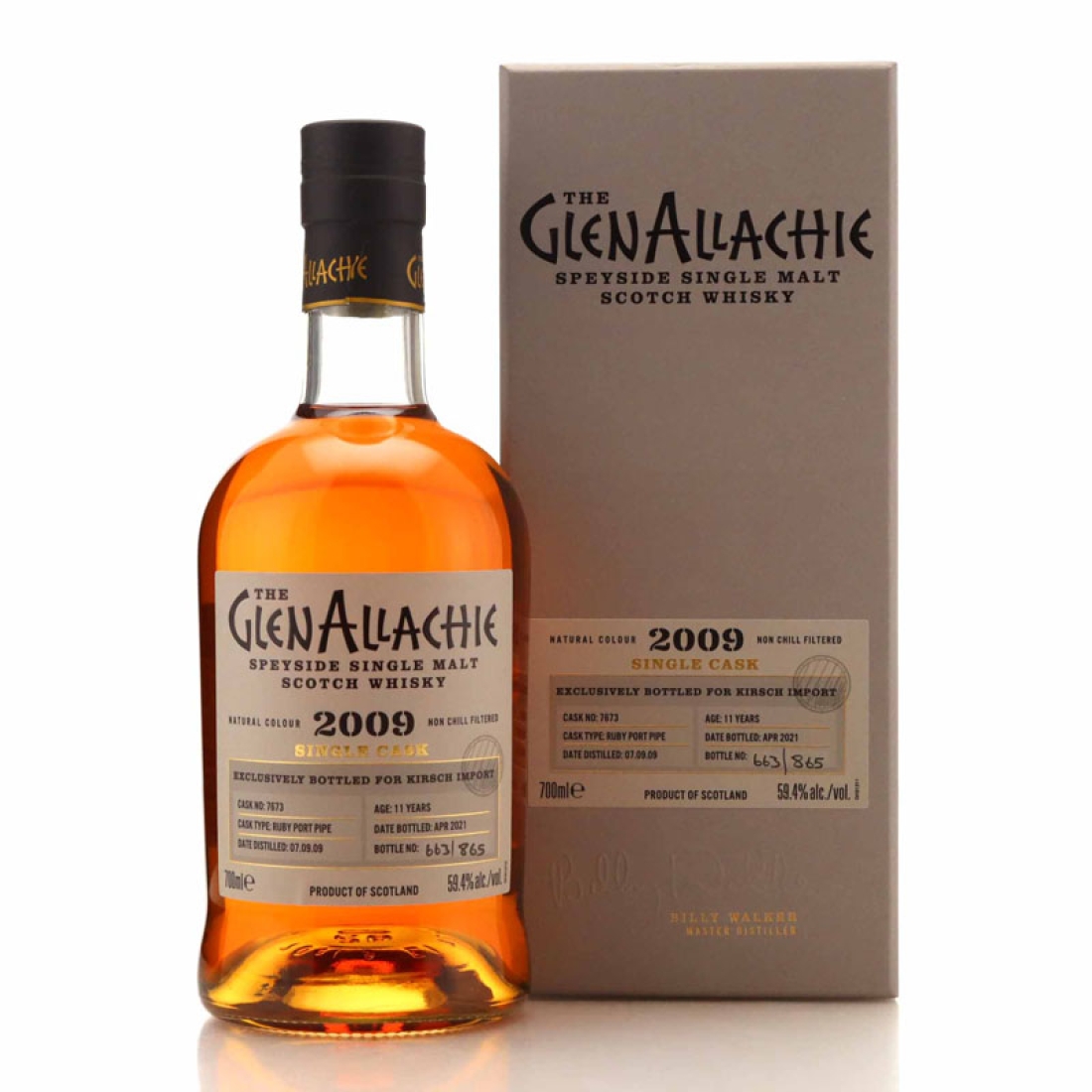 Glenallachie 2009 Single Ruby Port Cask 11 Year Old #7673 / Kirsch Import