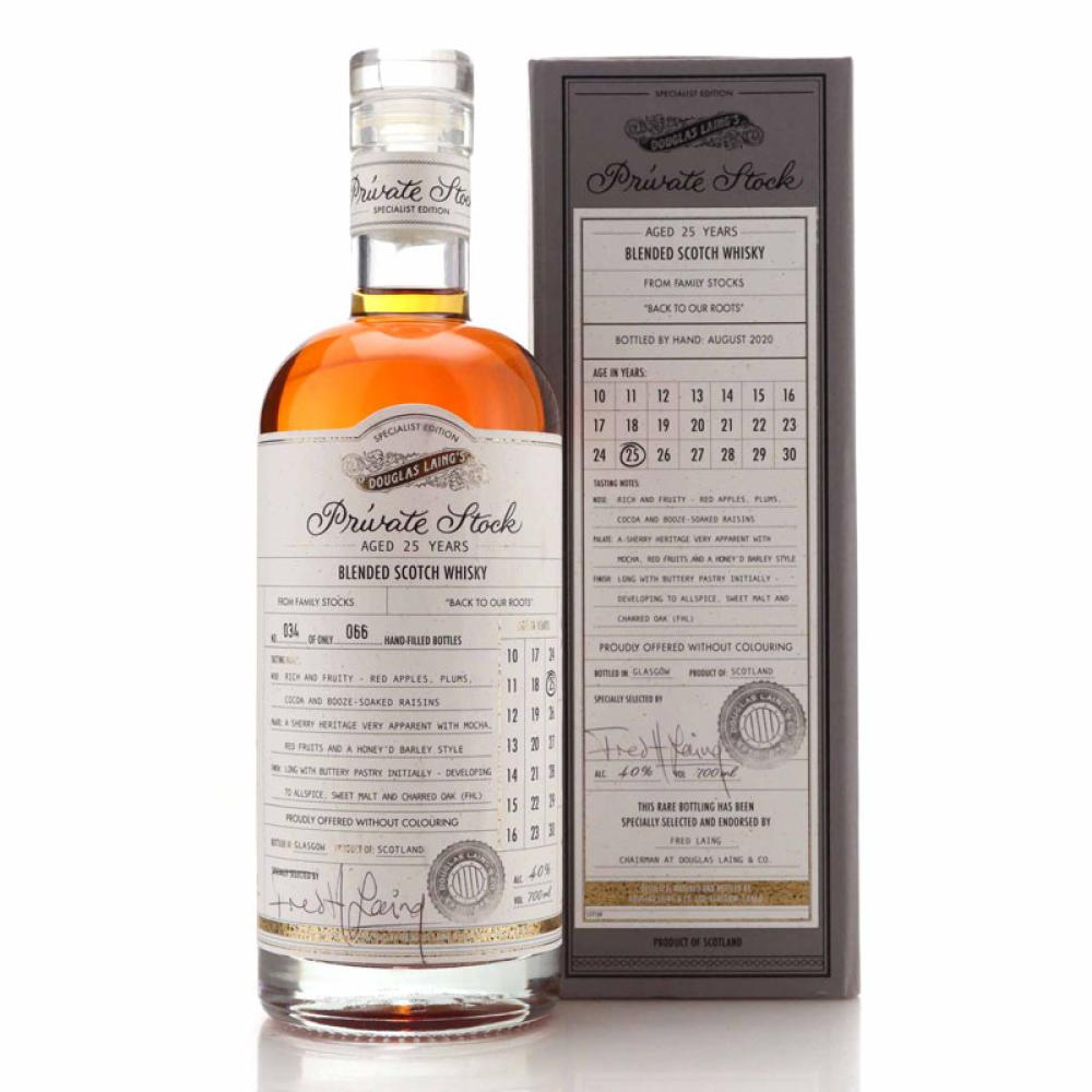 Blended Scotch 25 Year Old Douglas Laing Private Stock