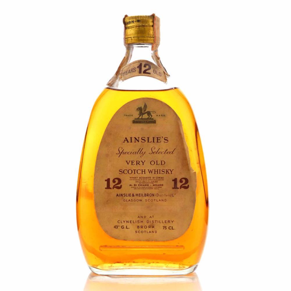 Ainslie's 12 Year Old Specially Selected 1960s / di Chiano Import