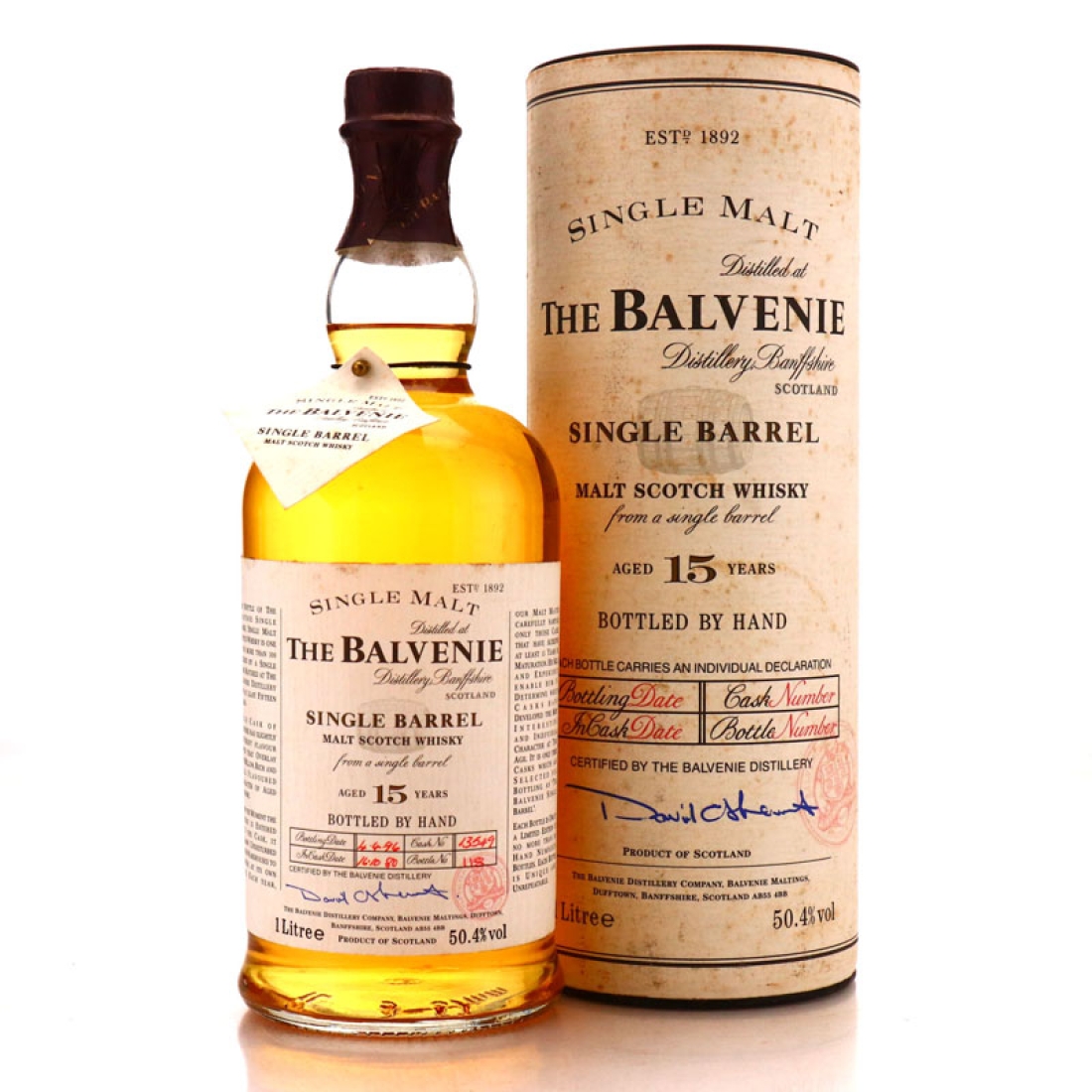 Balvenie 1980 Single Barrel 15 Year Old #13549 1 Litre