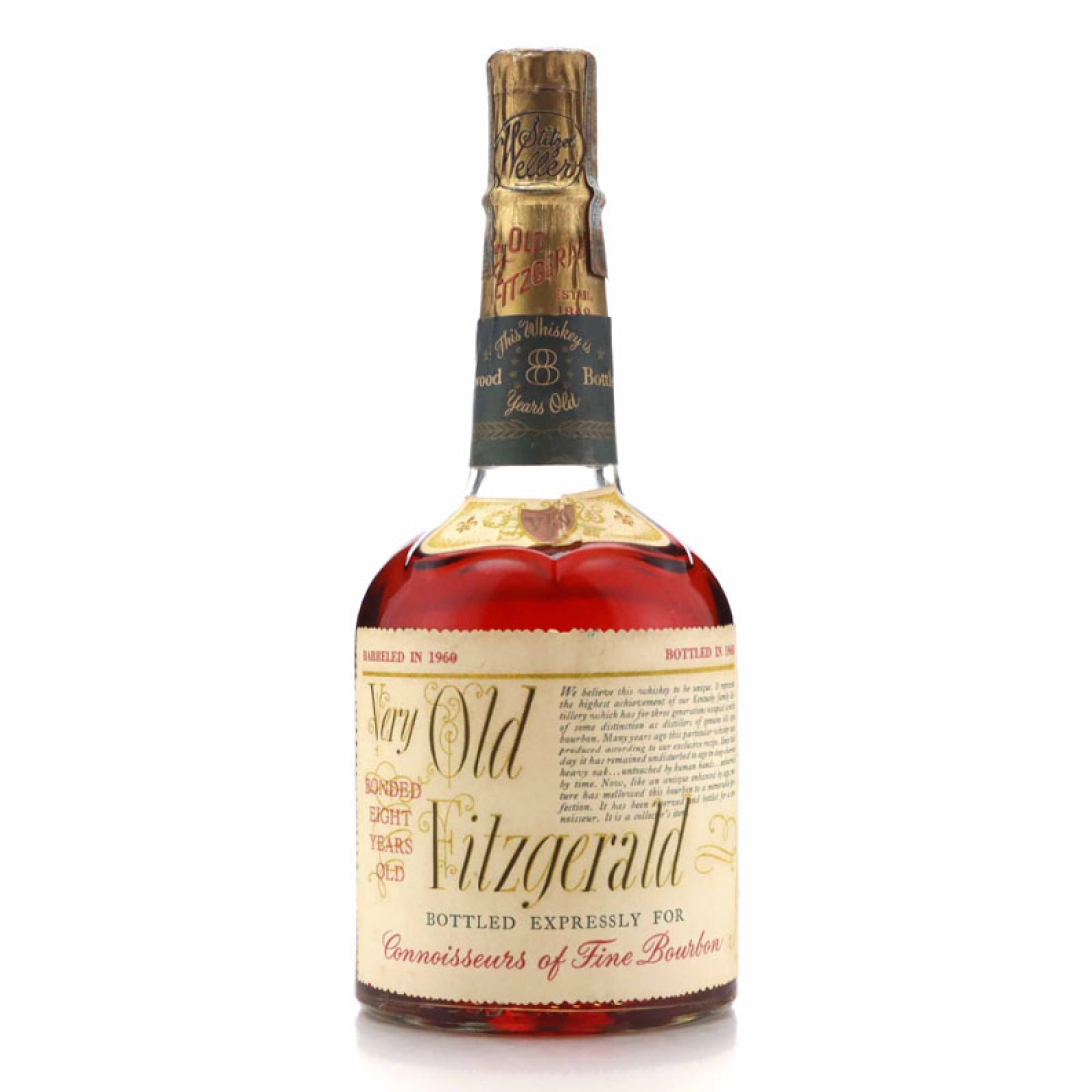 Very Old Fitzgerald 1960 Bottled in Bond 8 Year Old 100 Proof / Stitzel-Weller