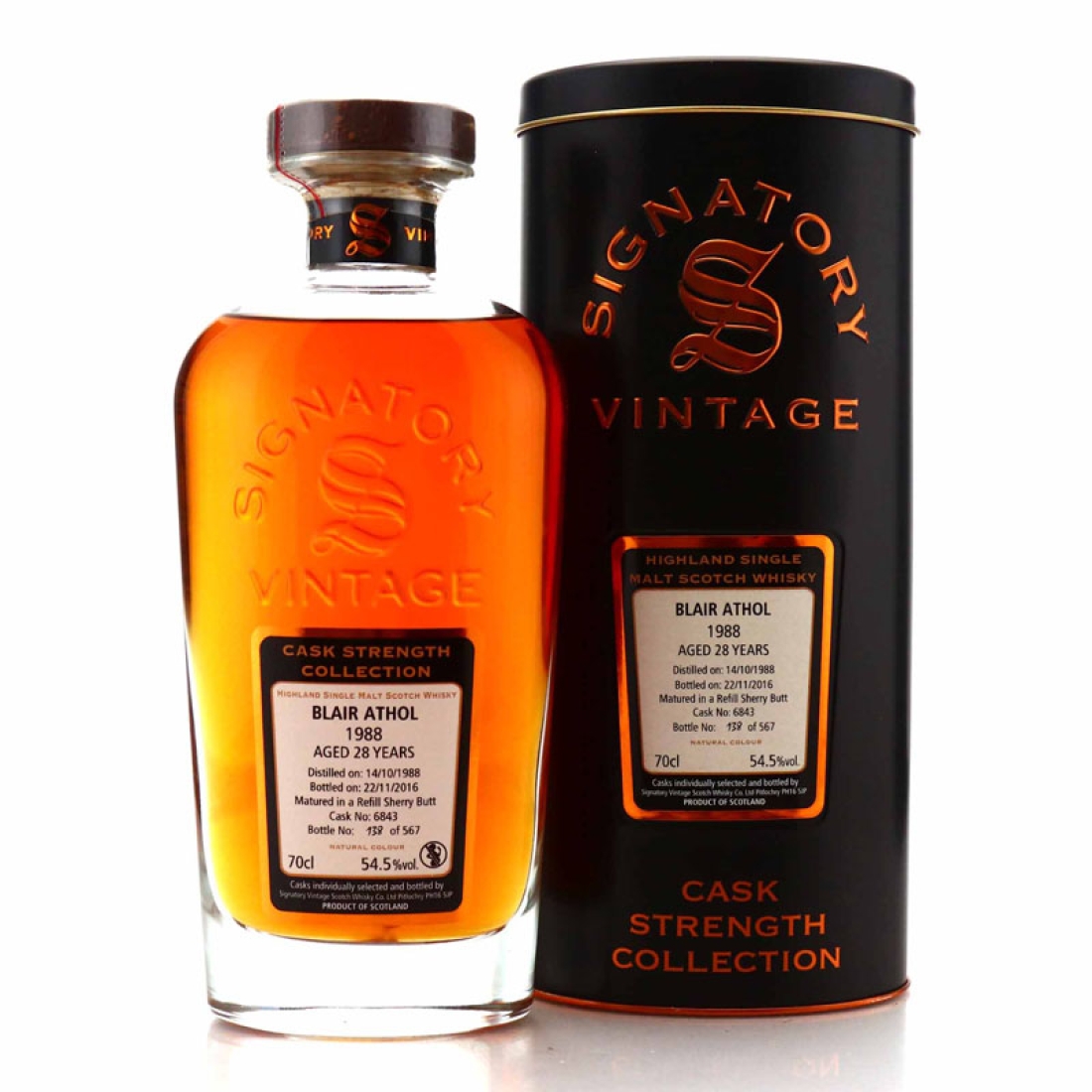 Blair Athol 1988 Signatory Vintage 28 Year Old Cask Strength