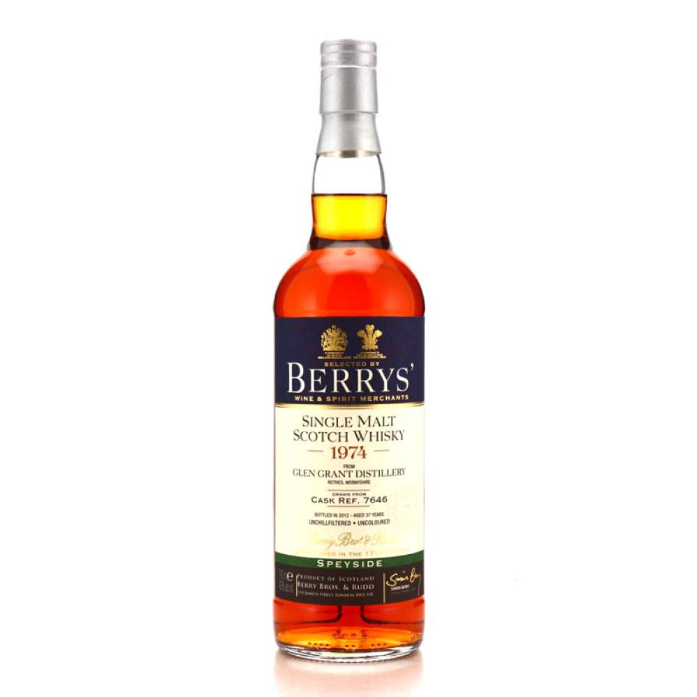 Glen Grant 1974 Berry Brothers and Rudd 37 Year Old #7646