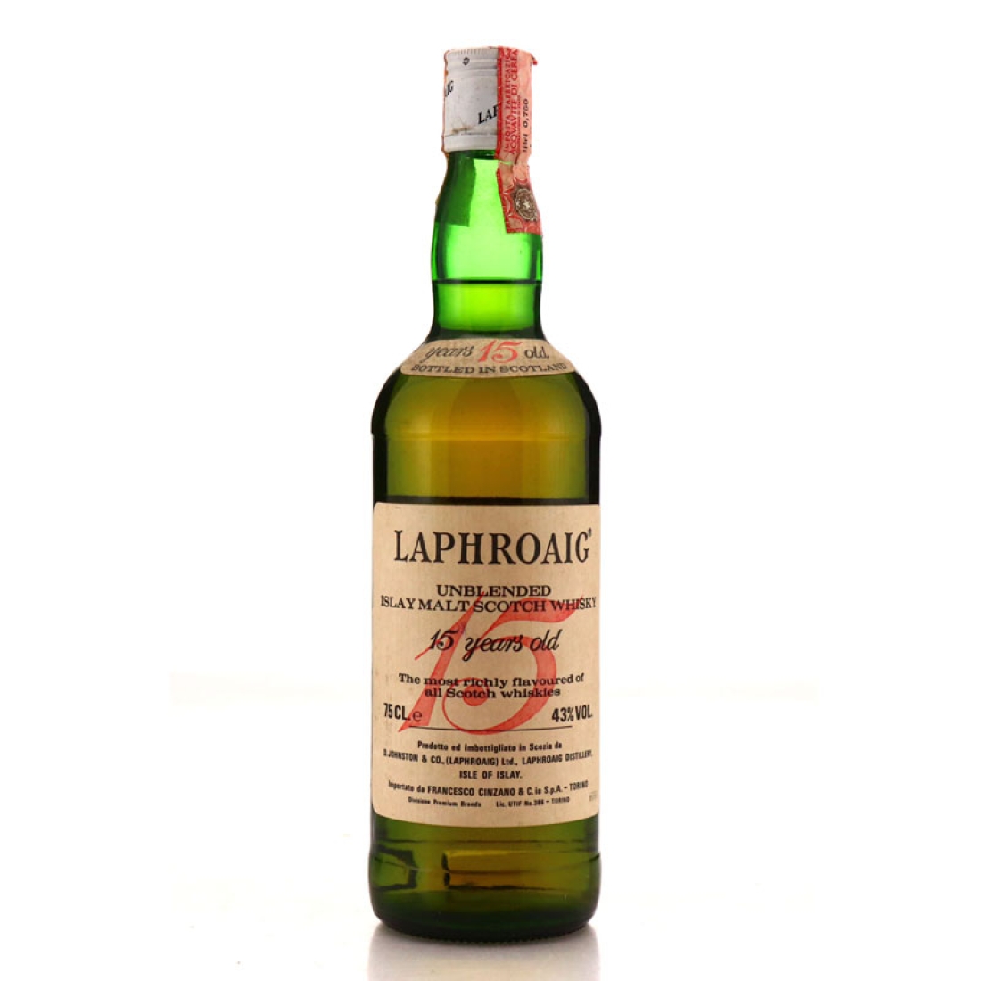 Image for Laphroaig 15 Year Old 1985 / Cinzano Import