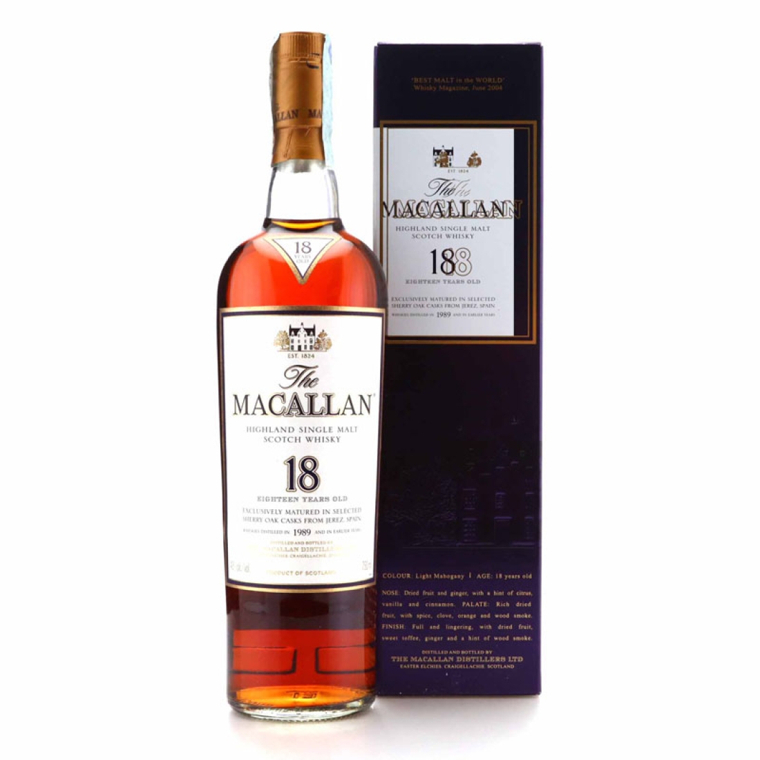 Macallan 1989 18 Year Old 75cl / US Import