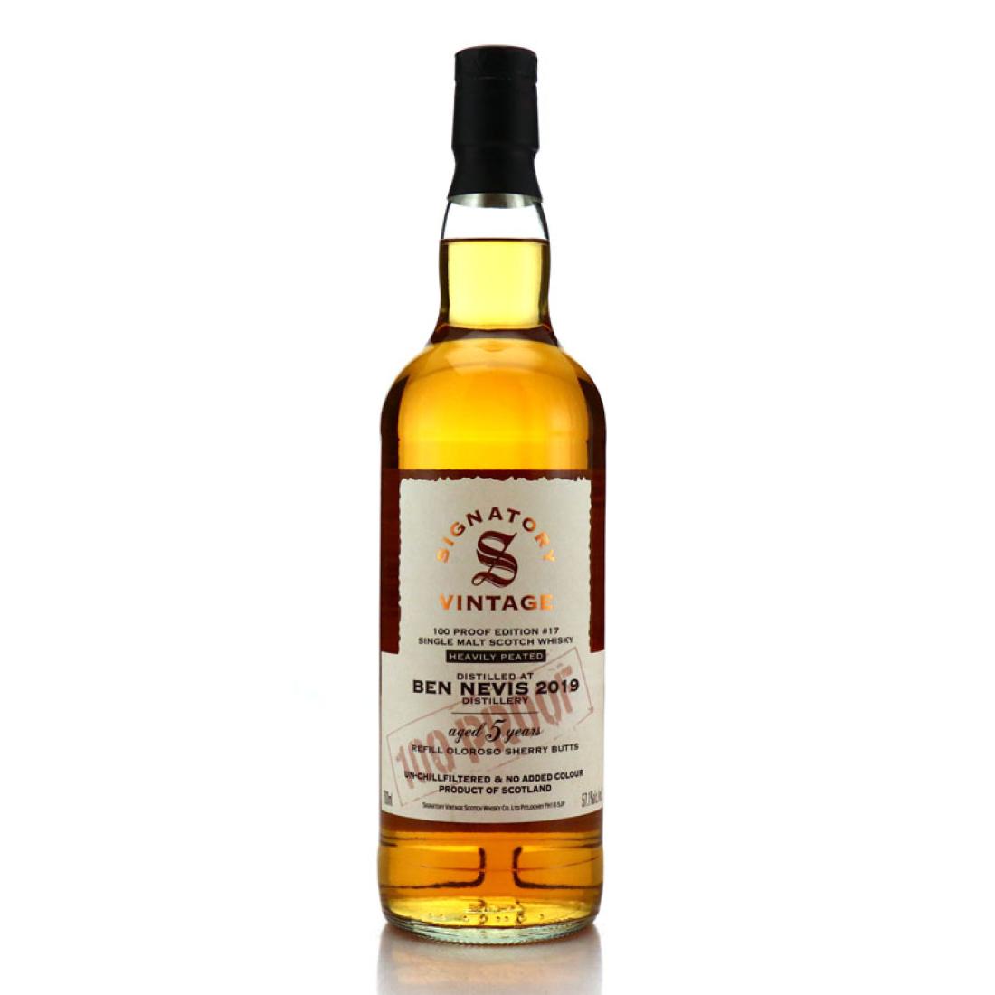 Ben Nevis 2019 Signatory Vintage 5 Year Old Heavily Peated