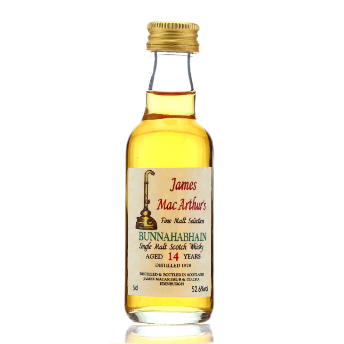 Bunnahabhain 1978 James MacArthur 14 Year Old Miniature