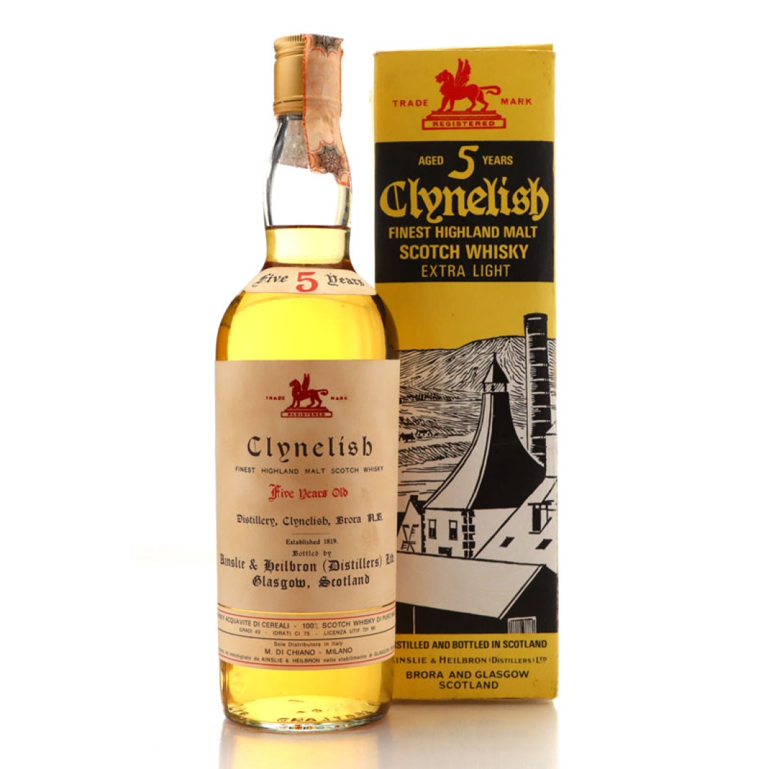 Clynelish 5 Year Old Ainslie and Heilbron 1960s / Di Chiano Import