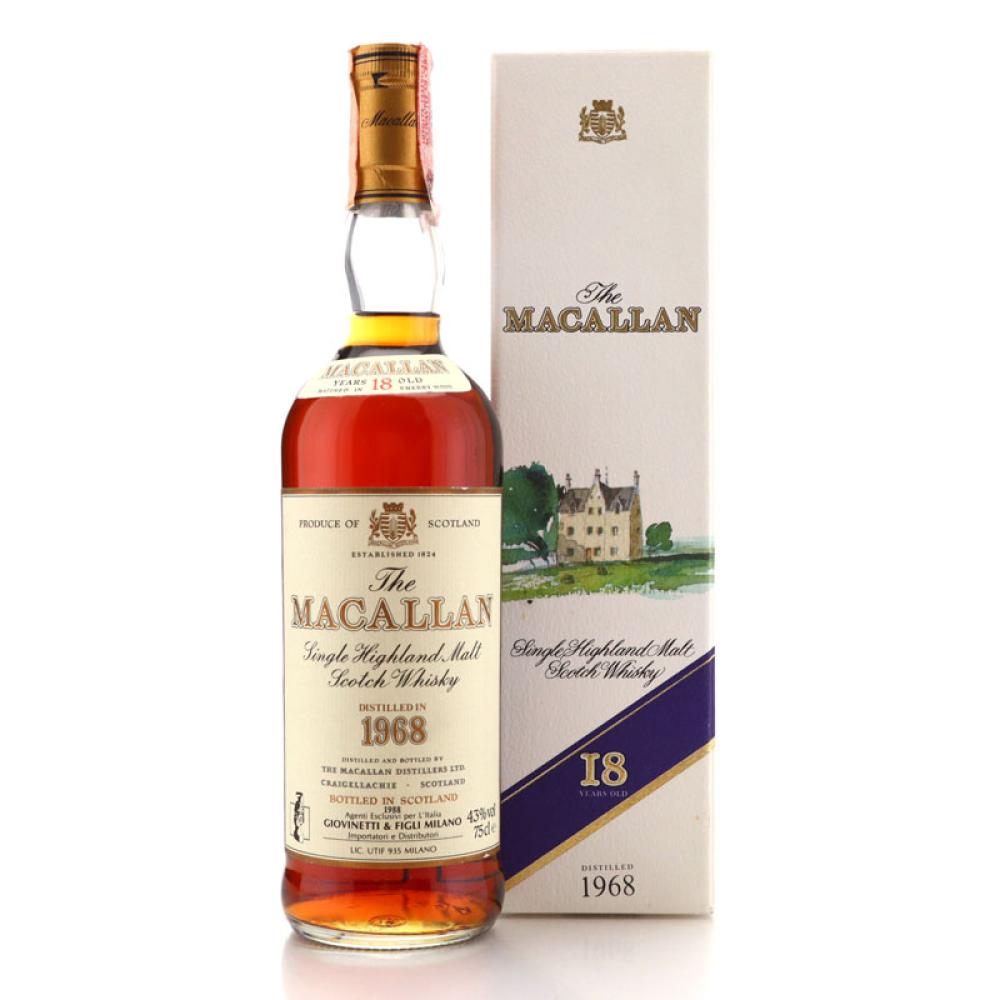 Macallan 1968 18 Year Old / Giovinetti Import