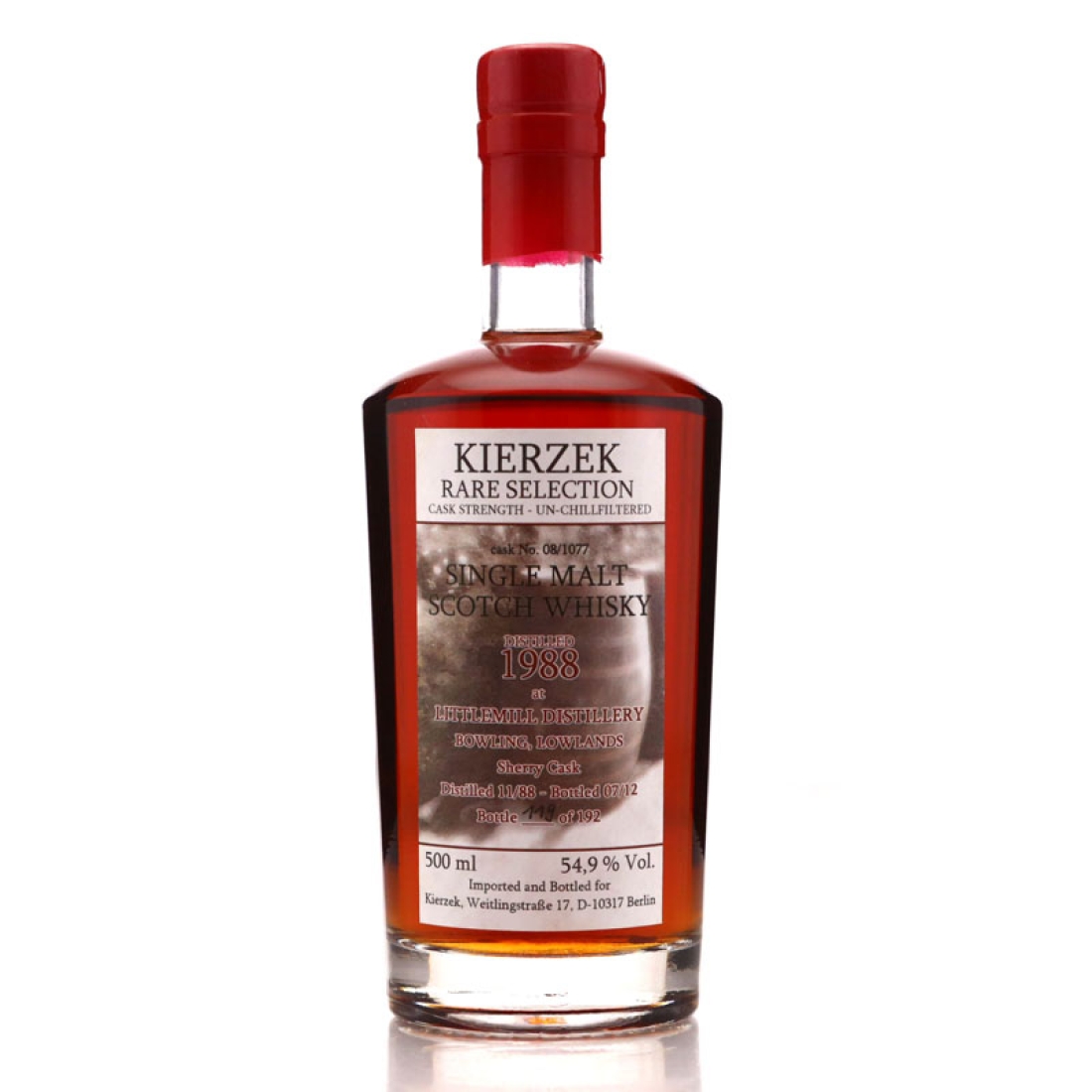 Littlemill 1988 Kierzek Rare Selection 50cl