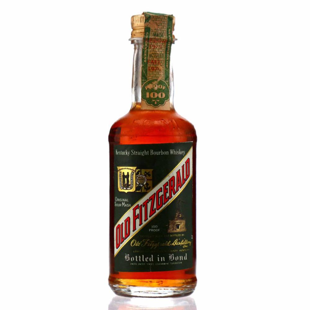 Old Fitzgerald 6 Year Old Bottled in Bond 100 Proof Miniature 1970s / Stitzel-Weller