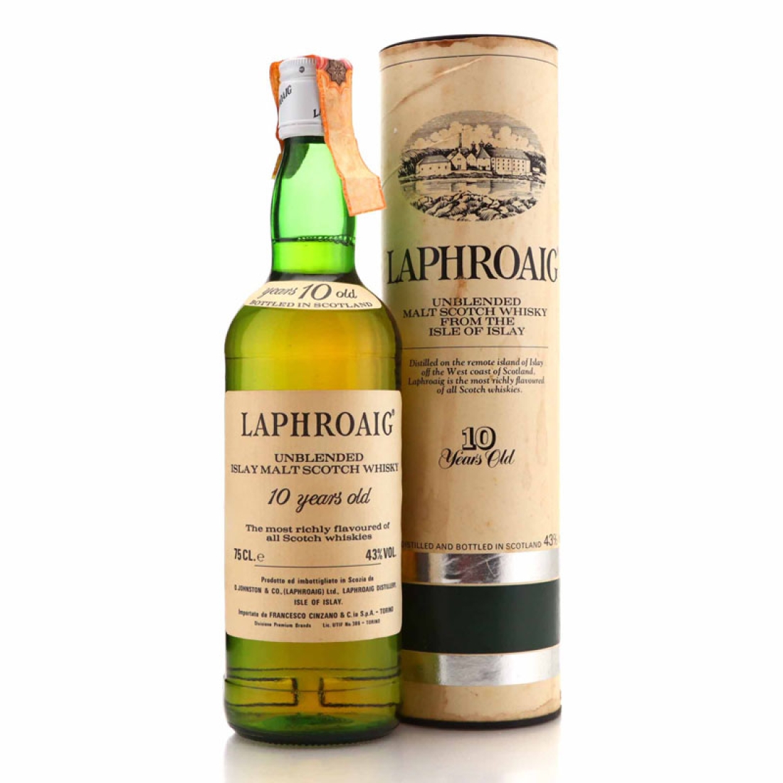 Laphroaig 10 Year Old early 1980s / Cinzano Import